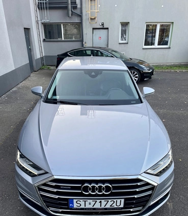 Audi A8 cena 250000 przebieg: 85000, rok produkcji 2018 z Mysłowice małe 121